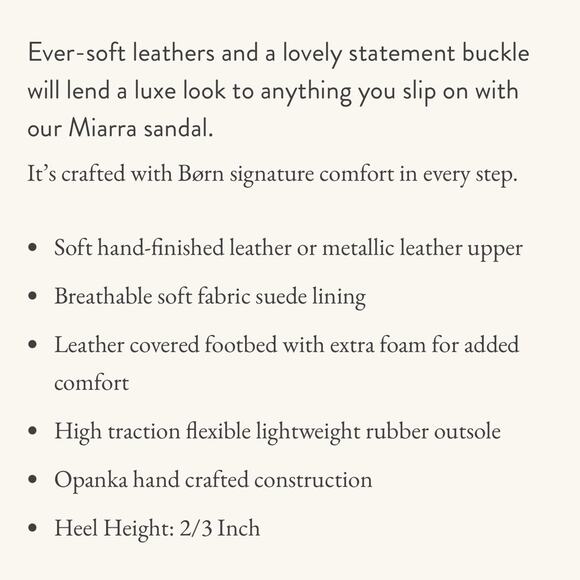 NIB Born Miarra Orange 7M 38 Big Buckle Slide Sandals - Picture 9 of 11